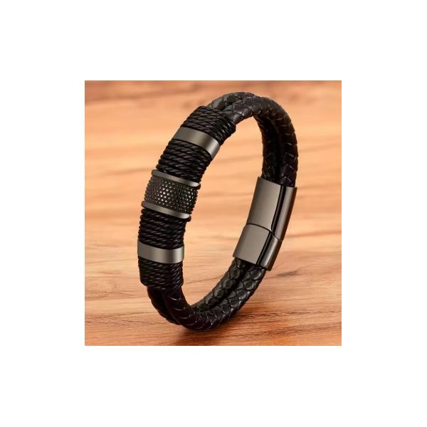 Pulsera magnetica cuero