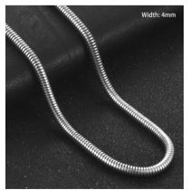 COLLAR HOMBRE PLATA OFF